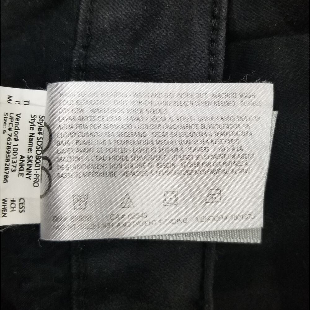 Social Standard by Sanctuary Women's Gray Black Camo Ankle Skinny Jeans Size 6 - Picture 8 of 8